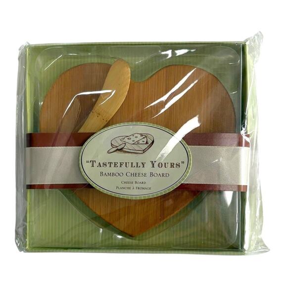 NWT Kate Aspen Tastefully Yours Bamboo Cheese Board for Charcuterie/Kitchen - Picture 5 of 5